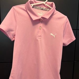 Pink Puma Golf/Tennis shirt size small